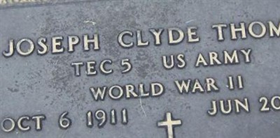 Joseph Clyde Thomas on Sysoon