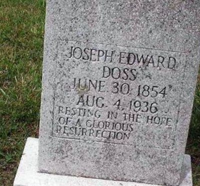Joseph Edward Doss on Sysoon