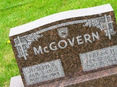 Joseph Edwin McGovern on Sysoon