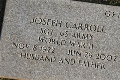 Joseph F. Carroll on Sysoon