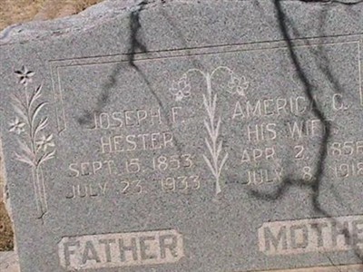 Joseph F Hester on Sysoon