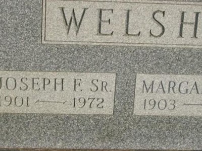 Joseph F Welsh, Sr on Sysoon