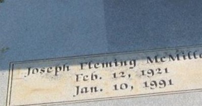 Joseph Fleming McMillan on Sysoon