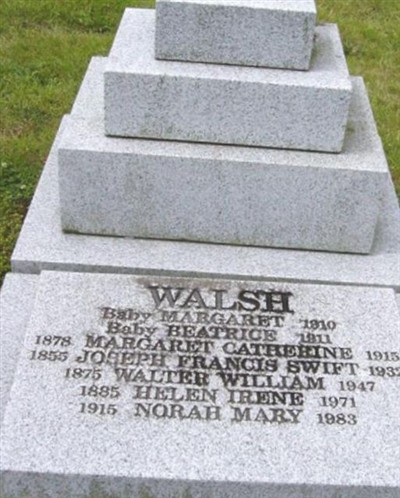 Joseph Francis Walsh on Sysoon