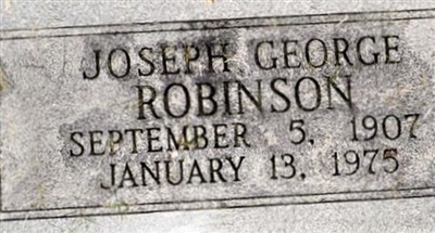 Joseph George Robinson on Sysoon