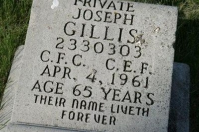 Joseph Gillis on Sysoon