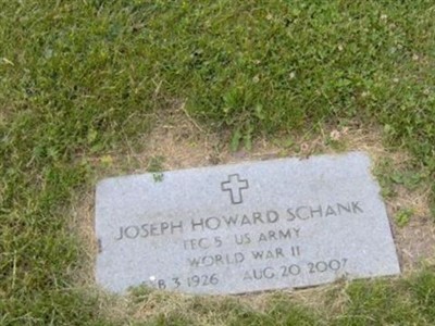 Joseph H "Joe" Schank on Sysoon