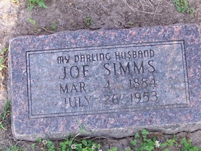 Joseph Howard Simms on Sysoon
