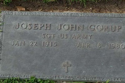 Joseph John Gorup on Sysoon