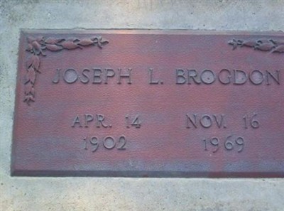 Joseph L. Brogdon on Sysoon
