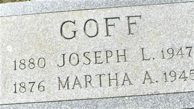 Joseph L. Goff on Sysoon