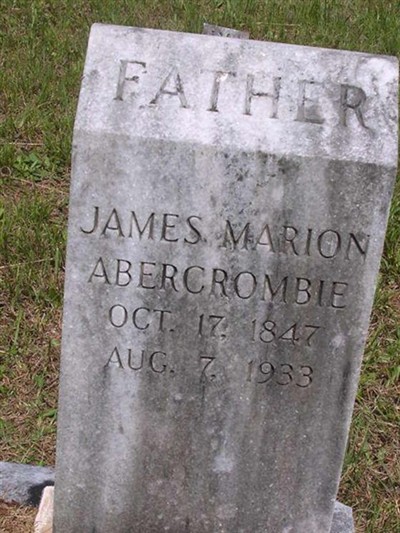 Joseph Marion Abercrombie on Sysoon
