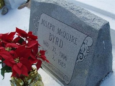 Joseph McQuire Byrd on Sysoon