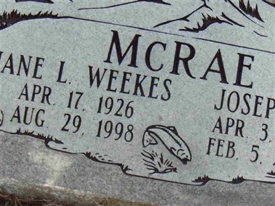 Joseph R Mc Rae on Sysoon