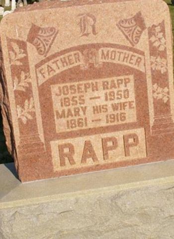Joseph Rapp, Find a grave on Sysoon Joseph Rapp on Sysoon