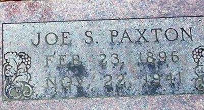 Joseph Stokes Paxton on Sysoon