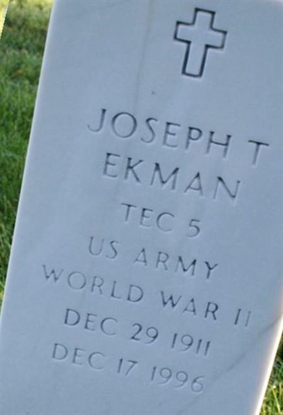Joseph T Ekman on Sysoon