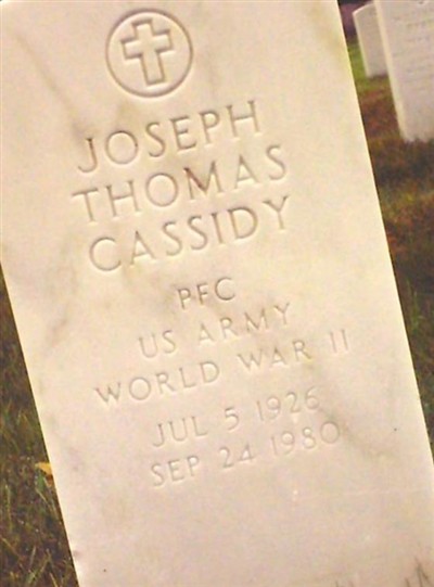 Joseph Thomas Cassidy on Sysoon