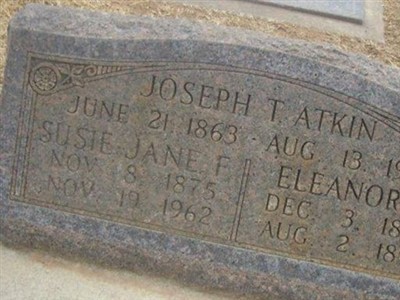 Joseph Thompson Atkin on Sysoon