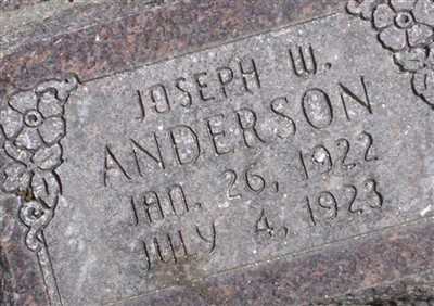 Joseph W Anderson on Sysoon