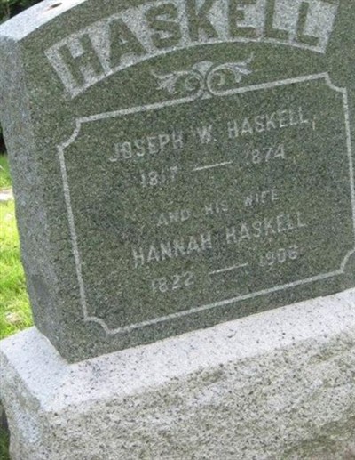 Joseph W Haskell on Sysoon