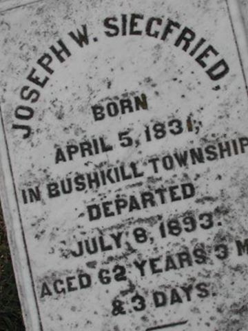 Joseph W. Siegfried on Sysoon