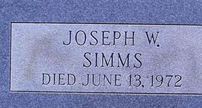Joseph W Simms on Sysoon