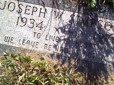 Joseph W Simpson, III on Sysoon