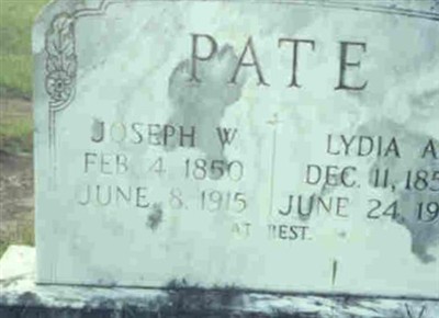 Joseph Warren Pate, I on Sysoon