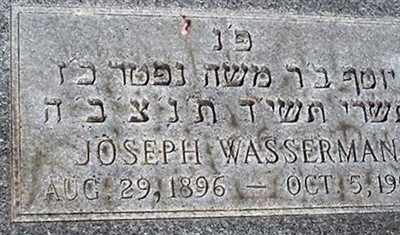 Joseph Wasserman on Sysoon