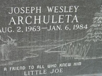 Joseph Wesley Archuleta on Sysoon