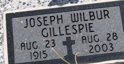 Joseph Wilbur Gillespie on Sysoon