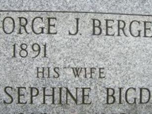 Josephine Bigda Berger on Sysoon