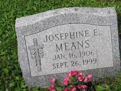 Josephine E. Means on Sysoon