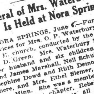 Josephine Lemon Forbes Marshall Waterbury on Sysoon