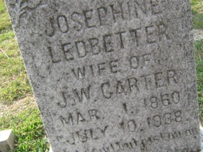 Josephine Ledbetter Carter on Sysoon