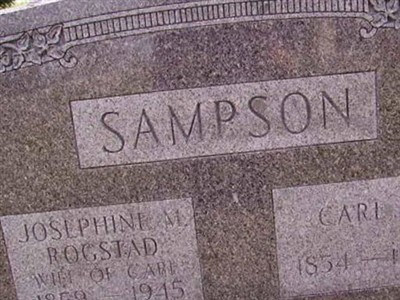 Josephine M. Rogstad Sampson on Sysoon