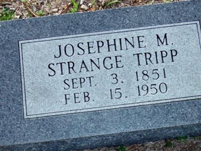 Josephine M. Strange Tripp on Sysoon
