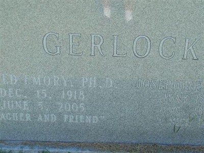 Josephine Reddick Gerlock, Find a grave on Sysoon Josephine Reddick Gerlock on Sysoon
