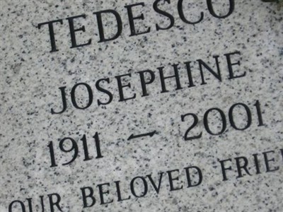 Josephine Tedesco on Sysoon