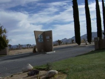 Joshua Tree Memorial Park on Sysoon