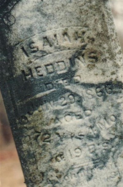 Josiah "Isaiah" Heddins on Sysoon