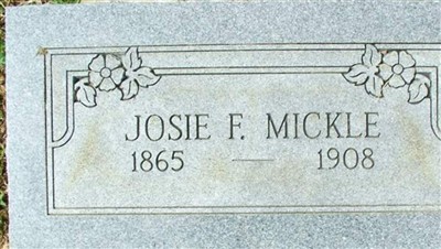 Josie F. Mickle on Sysoon
