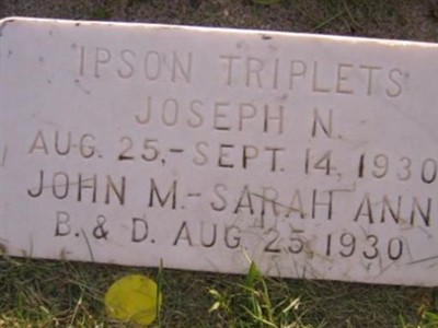 Jospeh N. (Triplet) Ipson on Sysoon