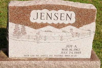 Joy A Jensen on Sysoon