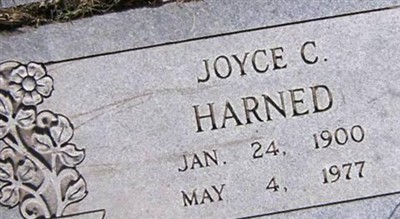 Joyce C Harned on Sysoon