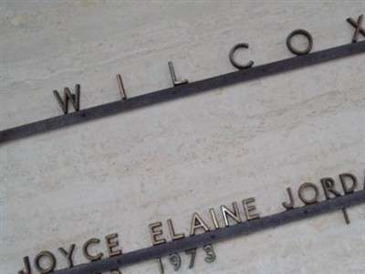 Joyce Elaine Wilcox on Sysoon