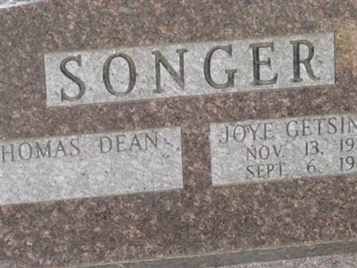 Joyce Getsinger Songer on Sysoon