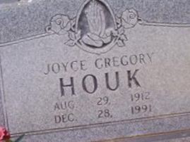 Joyce Gregory Houk on Sysoon