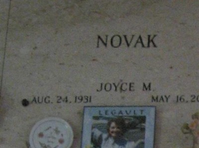 Joyce M Novak on Sysoon